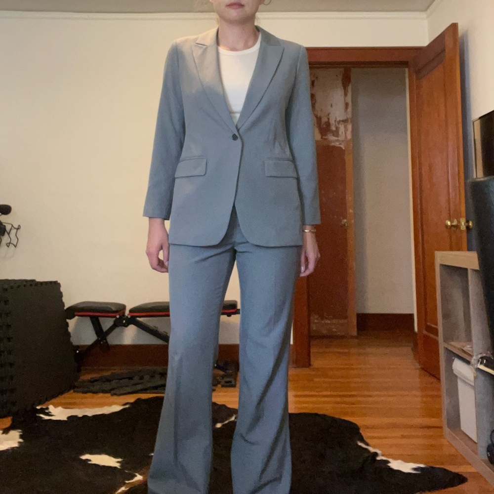 Banana Republic Women's Gray Blazer and Pants Set